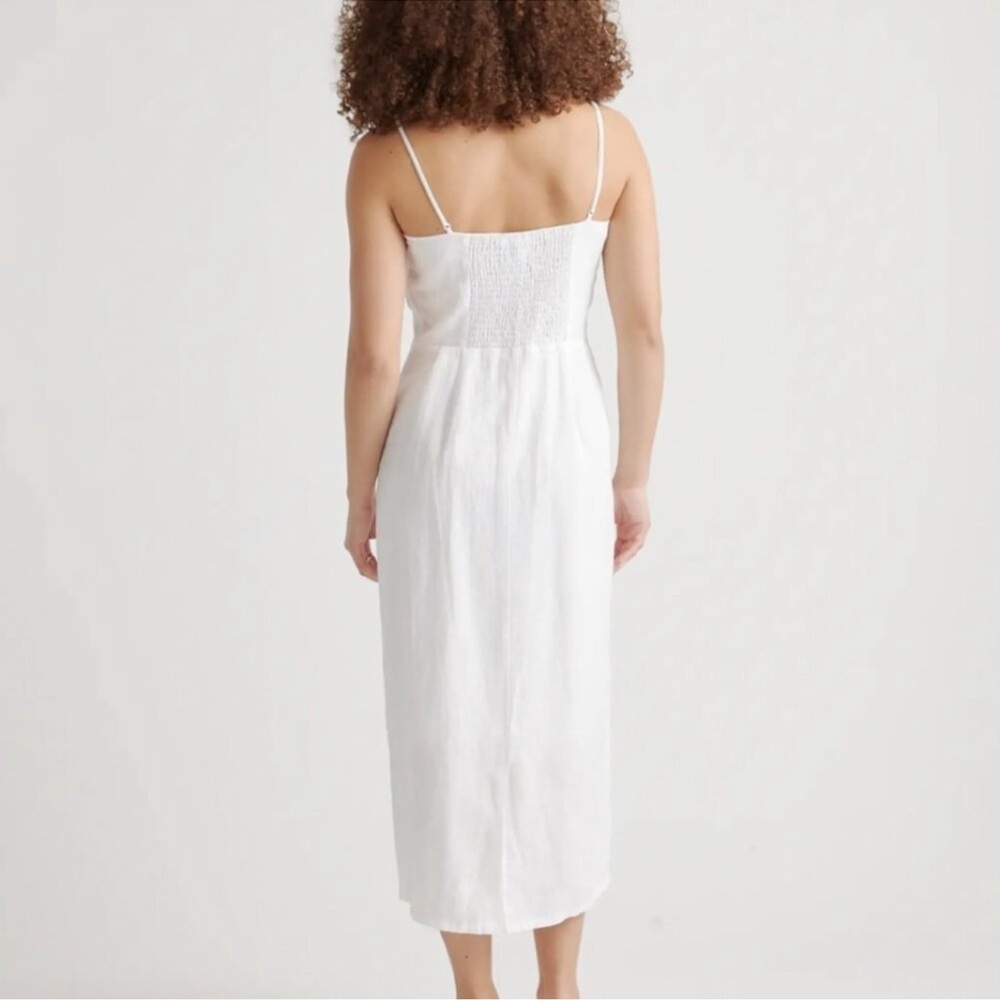 Quince 100% European Linen Scoop Neck Midi Dress size XS - Picture 3 of 12
